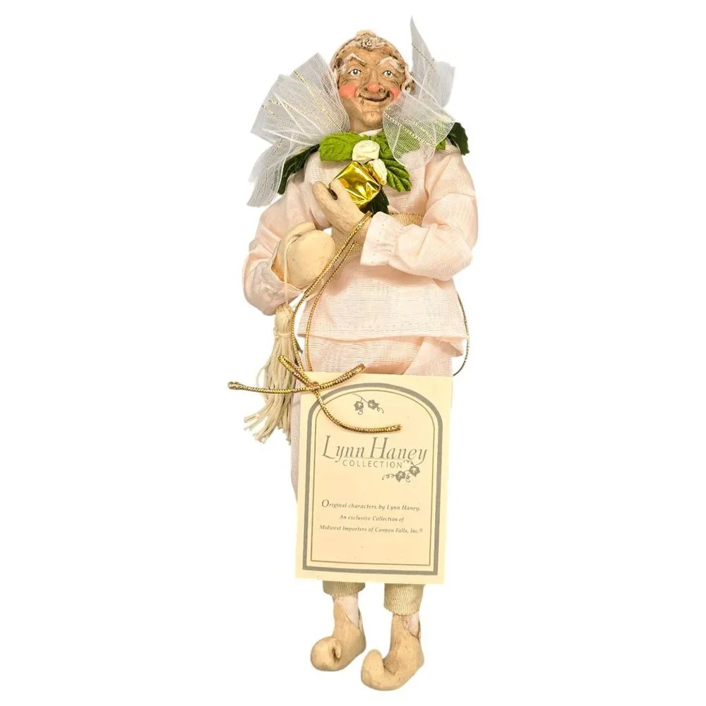 Lynn Haney Christmas Elf Vintage Folk‎ Art Posable Shelf Sitter Figurine 10